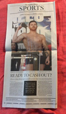 LA TIMES SPORTS SECTION SEPTEMBER 30 2023 CANELO ALVAREZ VS JERMELL CHARLO