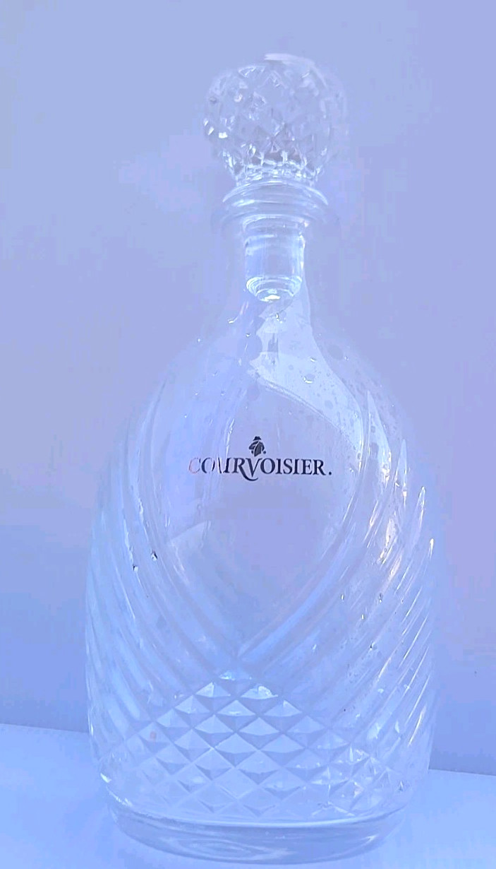 Vintage d'Arques franch Courvoisier cognac Crystal Decanter Bottle With Stopper