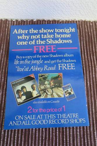 THE SHADOWS UK TOUR PROGRAMME FROM 1982 - Picture 2 of 5