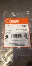 2 HALEX RIGID PLASTIC INSULATING BUSHING 1/2" 97521 (2 Bags Of 1 Each)