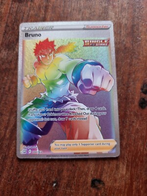 Bruno 172/163 Kampfstile Secret Rare Pokemon Karte Mint/NM Pack Frisch