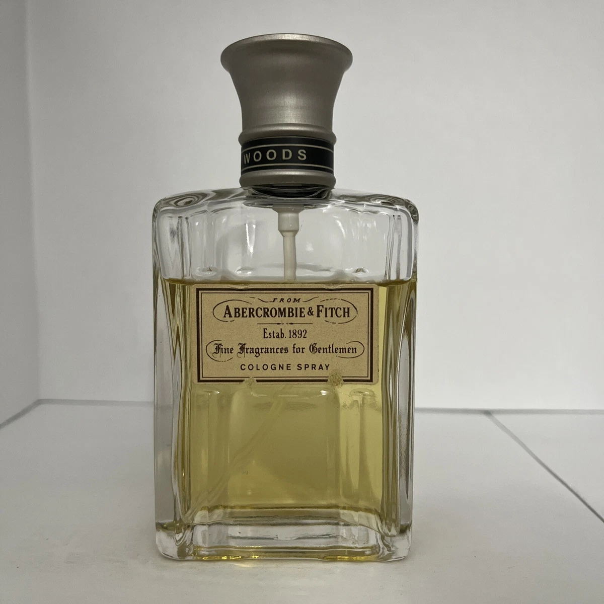Abercrombie Fitch WOODS Cologne Spray 3.4 Oz 100mL Men EDC RARE VINTAGE READ