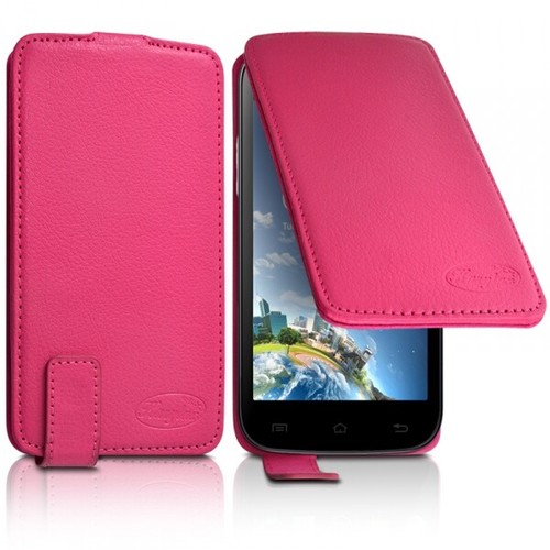 Housse Ultra Slim Universelle En Cuir éco - Taille L Pour Alcatel, Blackberry, HTC