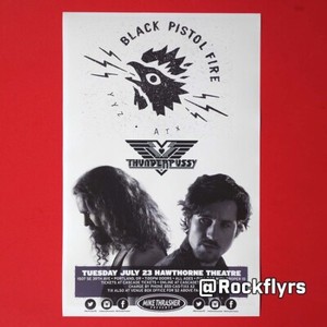 BLACK PISTOL FIRE 2019 Concert Promo 11x17 Street Poster. Portland OR