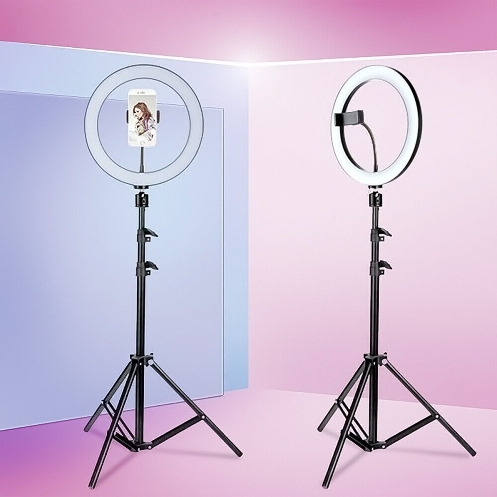 26cm LED Ring Light with 1.2 Stand for Youtube Tiktok Makeup Video Phone Selfie