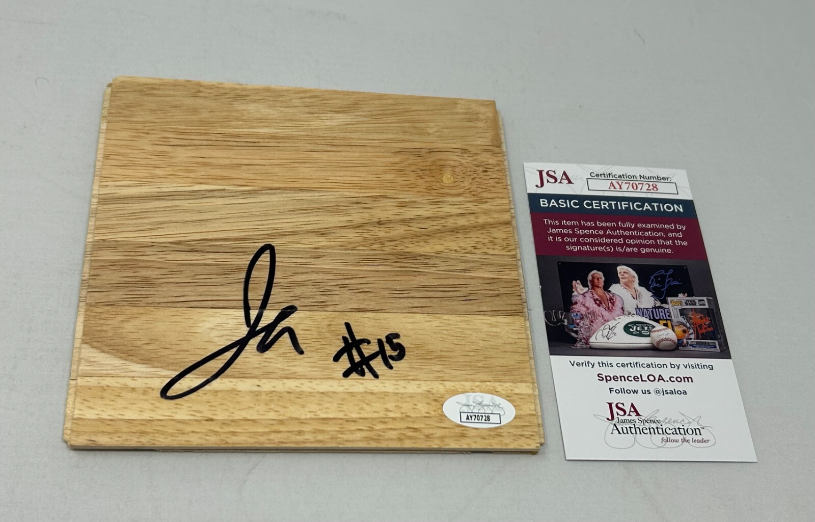 Jose Alvarado Autographed Signed New Orleans Pelicans Floor Georgia Tech Jackets JSA COA 