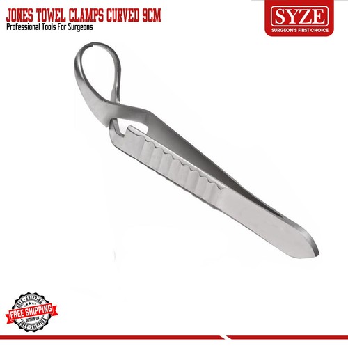 Pinza de Toalla Jones 9cm Pinzas Cirugía Veterinaria Artesanía y Hágalo Usted Mismo Entrenamiento Médico - Imagen 3 de 3