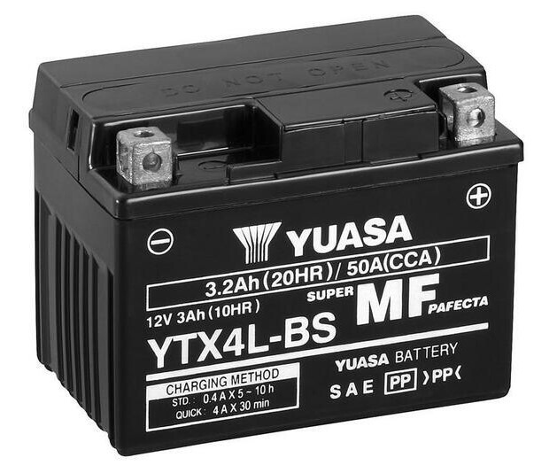 Battery Yuasa ytx4l-bs Aprilia Gulliver 50 (LC) 1993 1994 1995