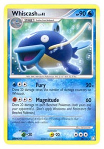 Whiscash 40/123 D&P Mysterious Treasures RARE PERFECT MINT! Pokémon