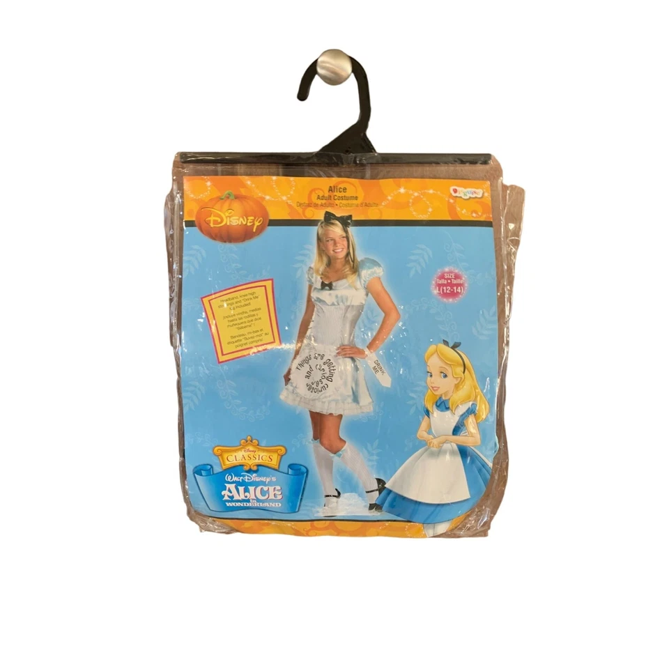 Disfraz Alicia en el País de las Maravillas Grande 12 14 Mujer Disfraz Vestir Completo Hallow Foto 2 de 4
