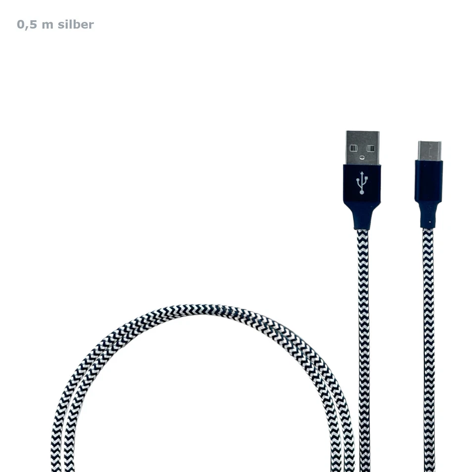 USB C Ladekabel 0,5m 1m 1,5m 2m 3m Samsung Xiaomi Huawei Google Daten Kabel 3A