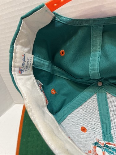 Vintage Miami Dolphins Snapback Hat /Cap The Game Duel Logo NFL RARE - Picture 9 of 11