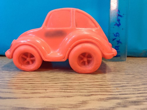 VTG VW Volkswagen BUG RUBBER TOY DOLL GERMANY CAR AUTO - Picture 3 of 7
