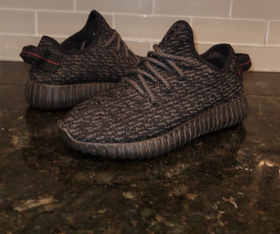 Adidas YZY Boost 350 V1 Pirate Black 2015 Men\'s Size 13 Size 13 - adidas Yeezy Boost 350 V1 Pirate Black 2015  main image 3