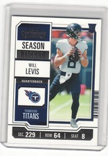 2023 Contenders Football Will Levis Rookie Season Ticket #97 RC