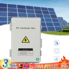 4String Solar PV Combiner Box 63A Circuit Breaker Solar Panel System Waterproof