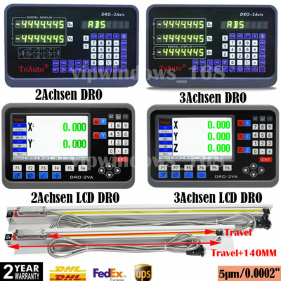2/3/4/5 Achsen Digitalanzeige 0.0002'' Linear Skala DRO Anzeige Fräsdrehmaschinen