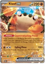 x1 Klawf ex - 120/197 - Double Rare Pokemon SV03 Obsidian Flames M/NM
