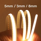 5mm 3mm 8mm PCB COB LED Strip Light 5V 12V 24V Dimmable Flexible led Tape lamp
