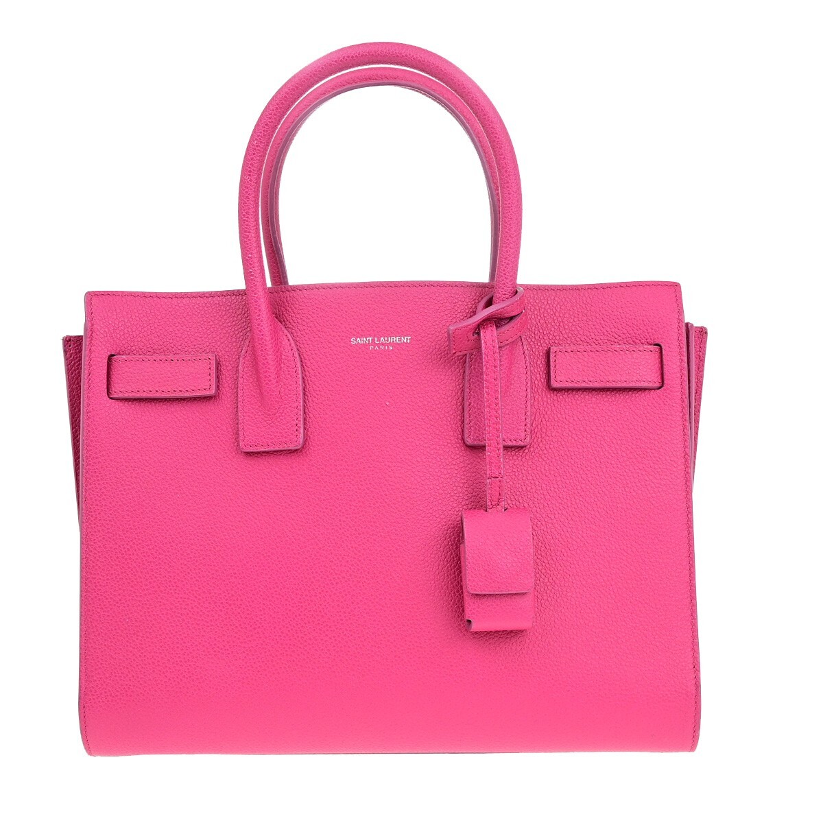 SAINT LAURENT Borsa a mano con logo Sac de Jour in pelle rosa SHW Italia 29RK427