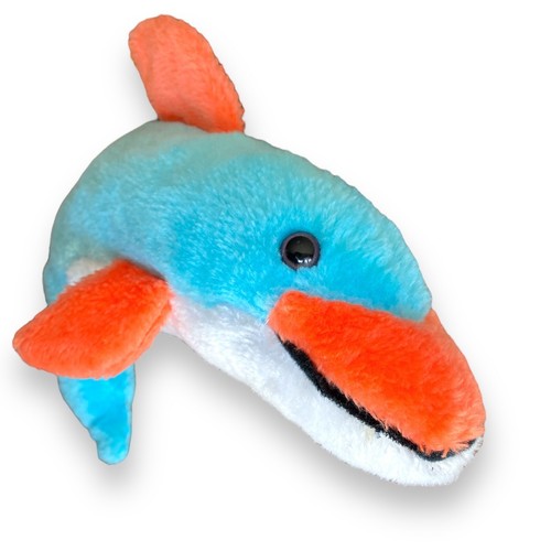 Superior Toy & Novelty Co Blue Dolphin 20" Long Plush Stuffed Prize Animal Korea - Picture 2 of 4