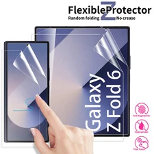 For Samsung Galaxy Z Fold 6 5G HD Hydrogel Screen Protector / Glass Lens Film US
