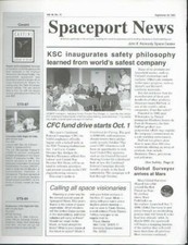 RARE SEP 26 1997 NASA SPACEPORT NEWS SHUTTLE VOL 36, NO.19 VERY GOOD CONDITION