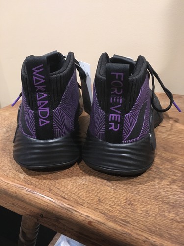 Adidas Marvel Black Panther Dame 5 Men's Shoe Size 6 - Picture 6 of 12