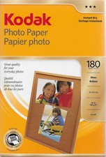 KODAK PHOTO PAPER - 4" x 6" - 180 Count - Gloss - New in Sealed Package