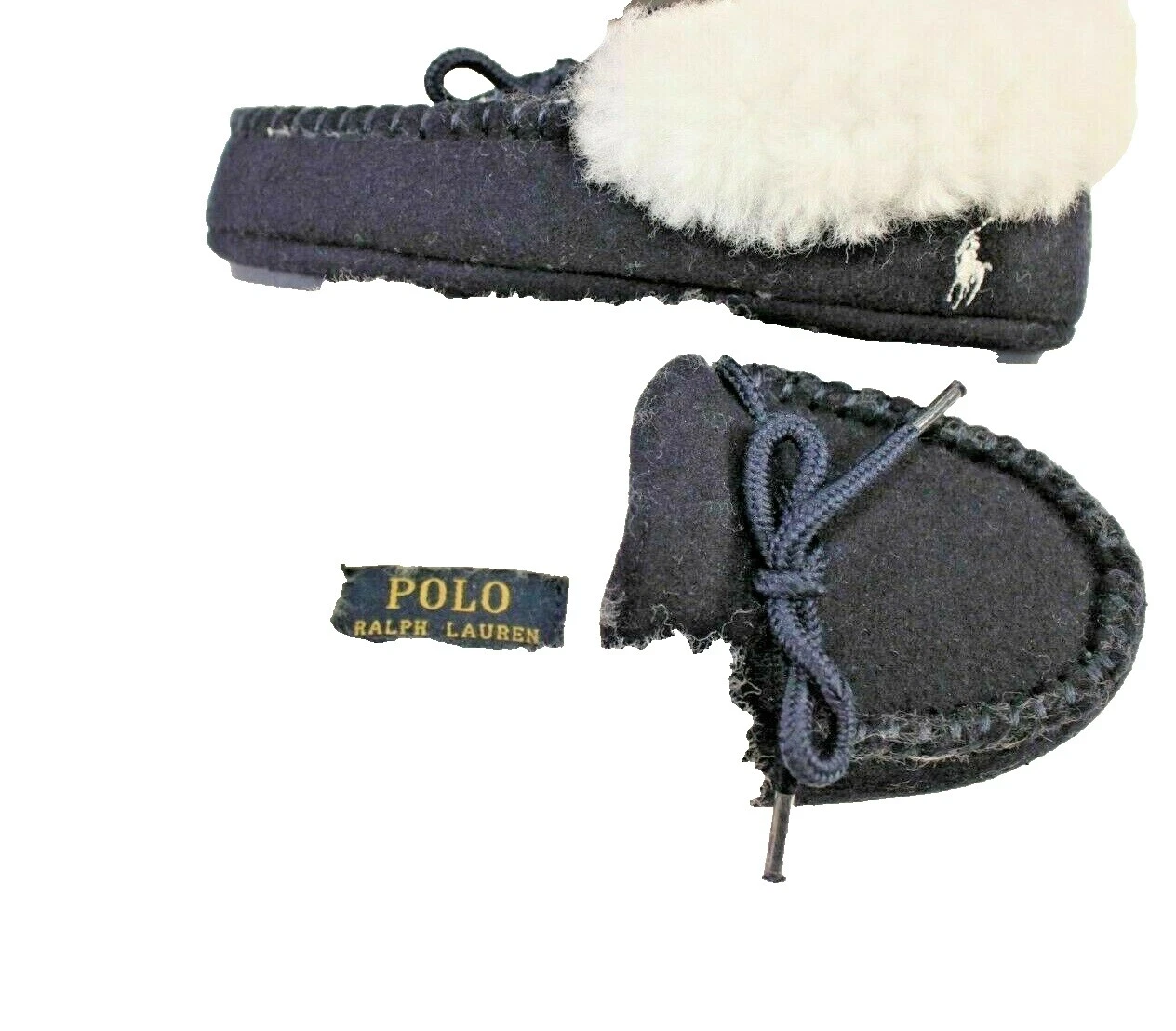 Sapatos infantis unissex de camurça Polo Ralph Lauren