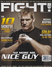 Josh Barnett Signed October 2008 FIGHT Magazine BAS COA Pride FC UFC 36 Auto'd
