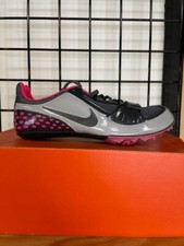 Nike Zoom Rival S5 Track  Field Spikes Gray/Pink 383822-001 Mens 10 Womens 11.5