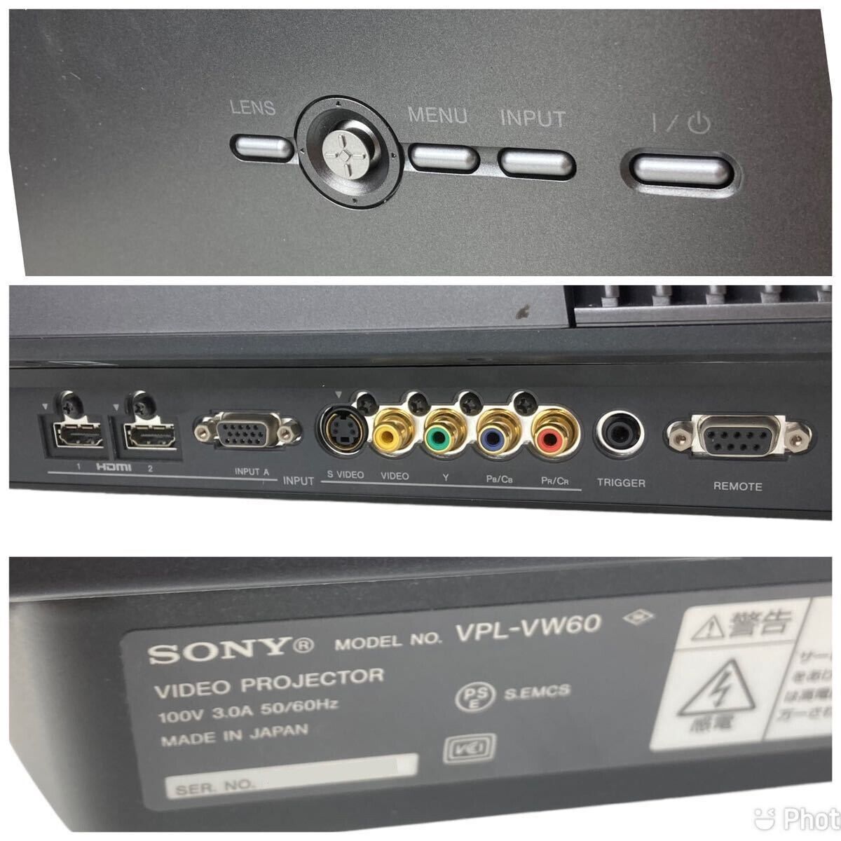 Sony SXRD VPL-VW60 Home Cinema Projector Full HD Confirmed Sony SXRD VPL-VW60 Home Cinema Projector Full HD Confirmed