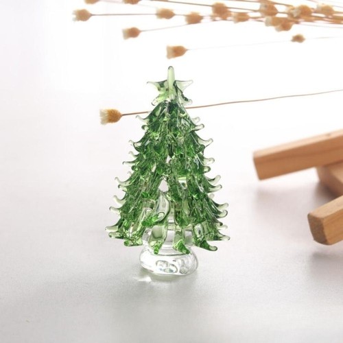 1pc Desktop Crystal Christmas Tree Figurine Gift Crafts Ornament Decoration NEW - Picture 9 of 13