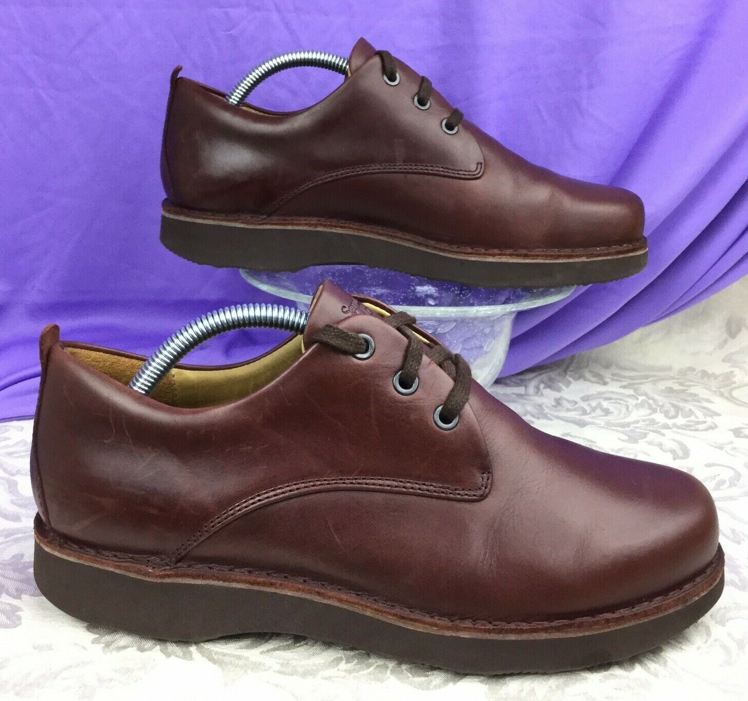 SAOLA Scarpe Oxford da uomo Samuel HUBBARD FREE VIBRAM $195 in pelle marrone pelle 8