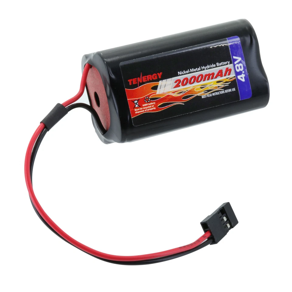 Paquetes de baterías receptoras de radiocontrol Tenergy NiMH 4,8 V o 6 V 2000 mAh con conector Hitec Foto 4 de 4