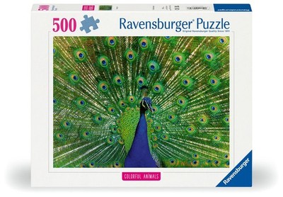 Erwachsenenpuzzle ''''Colorful Animals'''' 500 Teile - Pfau Colorful Animals
