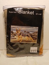 German Shepard Super Soft Fleece Blanket 50x60 Inches