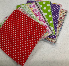 4"x4" SQUARES - PACK 6 - MIXED COTTON PRINT QUILTING SQUARES-- 100 PCS