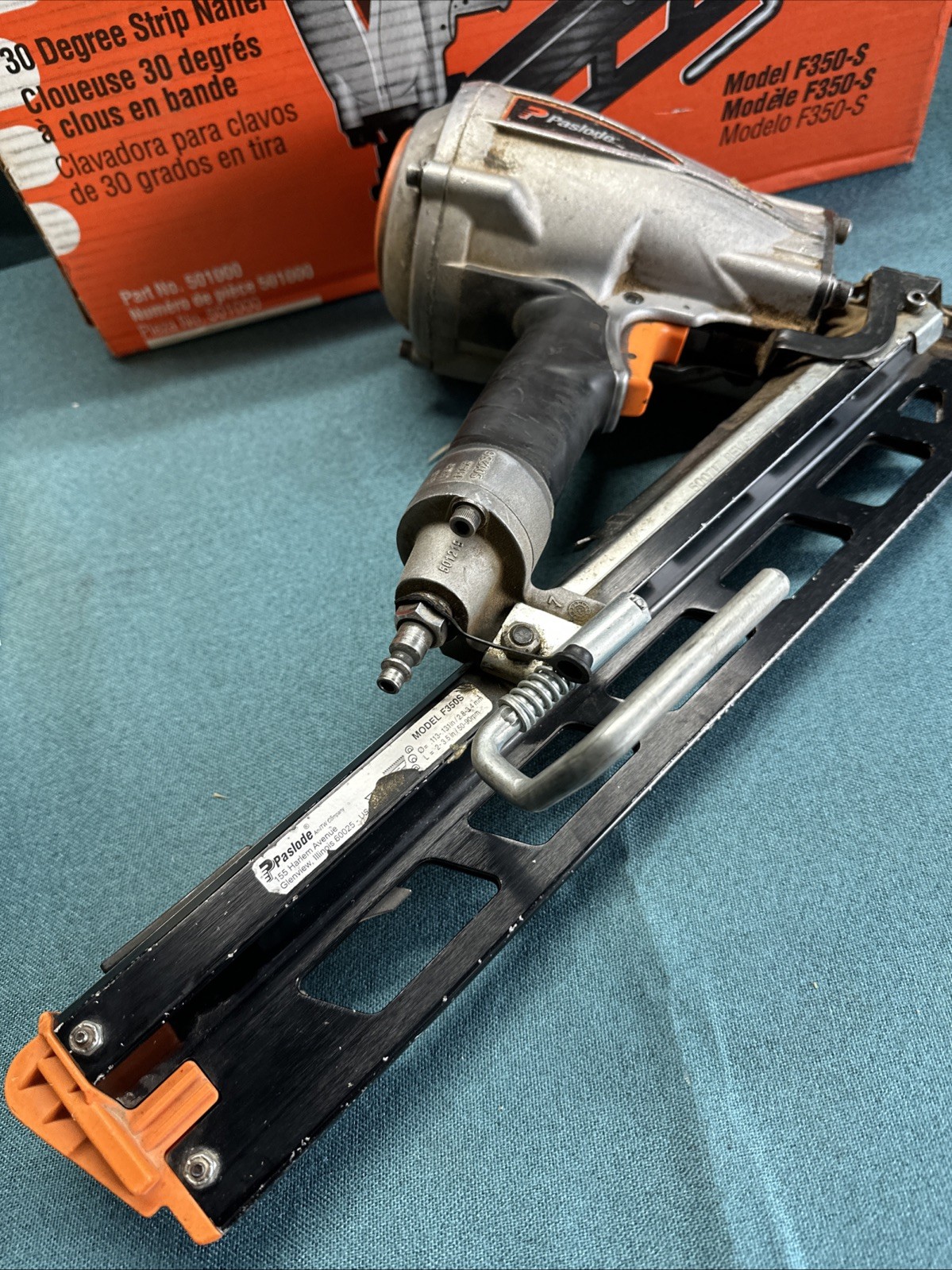 Paslode F350S PowerMaster Plus 2" to 3-1/2" Pneumatic Framing Nailer