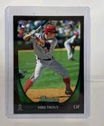 2011 Topps Mike Trout Bowman Black Rookie #101 Baseball Trading Card Angels