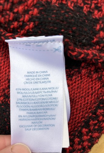 Polo Ralph Lauren Cardigan Sweater Kids Red Buffalo Plaid Wool Blend Preppy - Picture 9 of 12