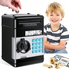 Electronic Mini ATM Piggy Bank   Password Money Safe Box for Cash  Coins