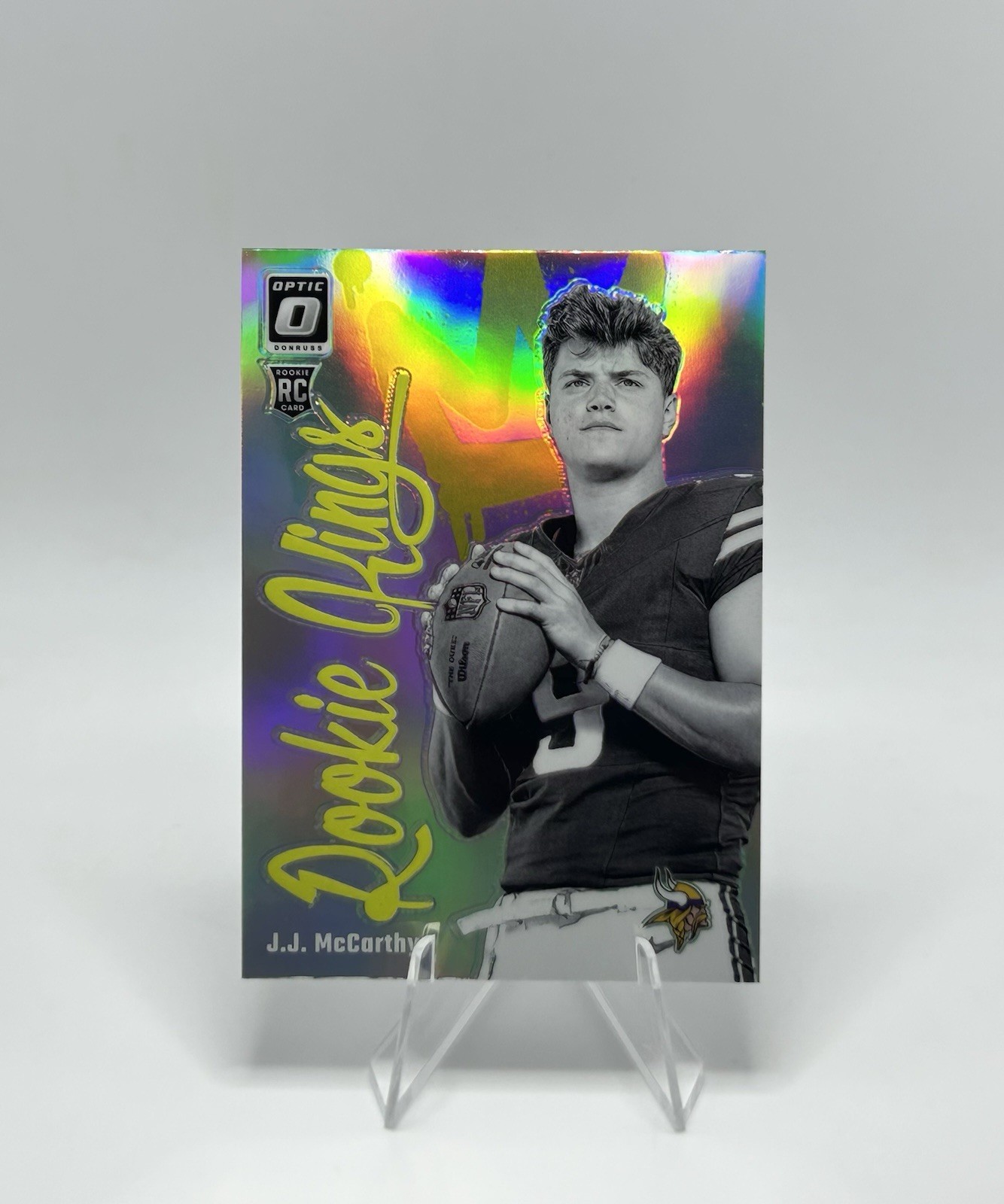 2024 Panini Donruss Optic J.J. McCarthy Rookie Kings #19 Vikings RC SSP Case Hit