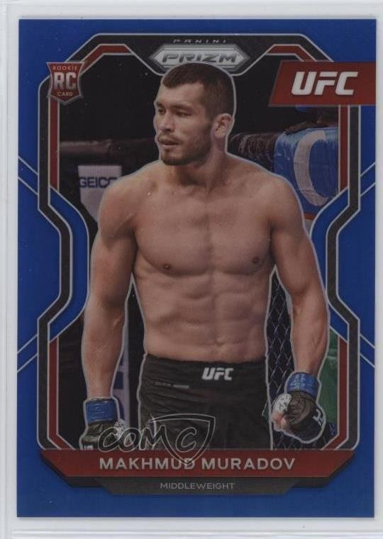 2021 Panini Prizm UFC Blue Prizm 12/199 Makhmud Muradov #55 Rookie RC 16eu