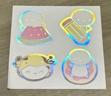 NEW The Coffee Monsterz Co. Emoti Sticker Seals w/ Holo Foil TCMC Stickers