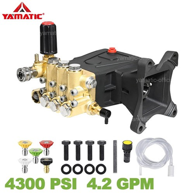 #ad YAMATIC 4300psi Horizontal Triplex Plunger Pressure Washer Pump 1quot; Shaft 4.2 GPM $260.99