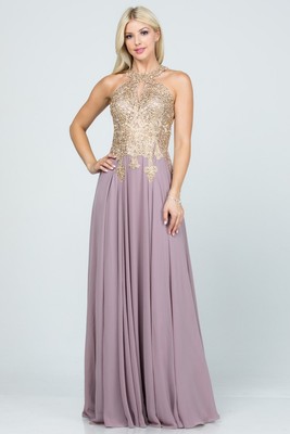 La Scala Plus Size Off The Shoulder Chiffon Embellished Gown Evening Dress
