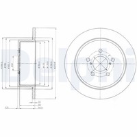 2X Delphi Bremsscheibe BG4129 FüR Subaru