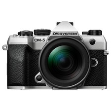OM SYSTEM OM-5 Mark II Mirrorless Camera, Silver with M.Zuiko Digital ED 12-45mm